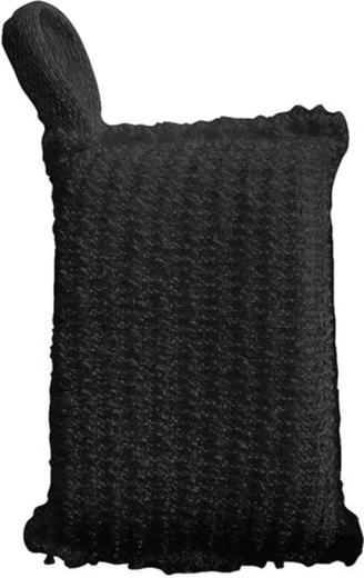 Toro massage bath and sauna mitt, black