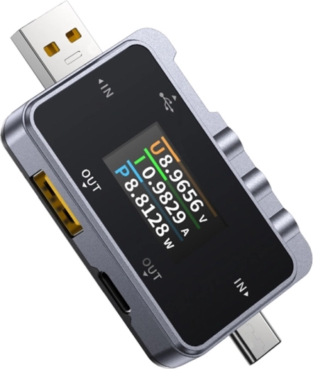 Fnirsi FNAC-28 USB-C и USB-A тестер 2 в 1