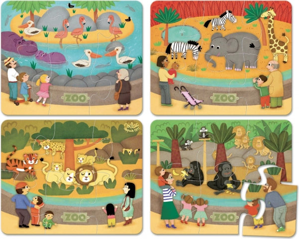 Vilac Дървени пъзели Zoo