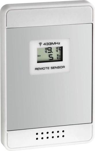 TFA wireless temperature and humidity sensor with display