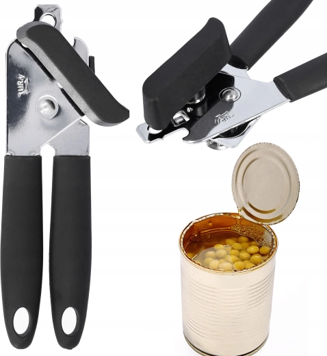 Manual Stainless Steel Can Opener with Ergonomic Handles