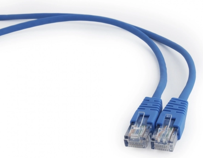 Patch cable Cat 5e with molded boot 5 m blue