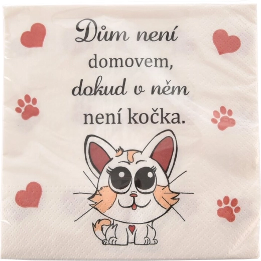 Салфетки Cat home 33 × 33 cm, 20 бр.