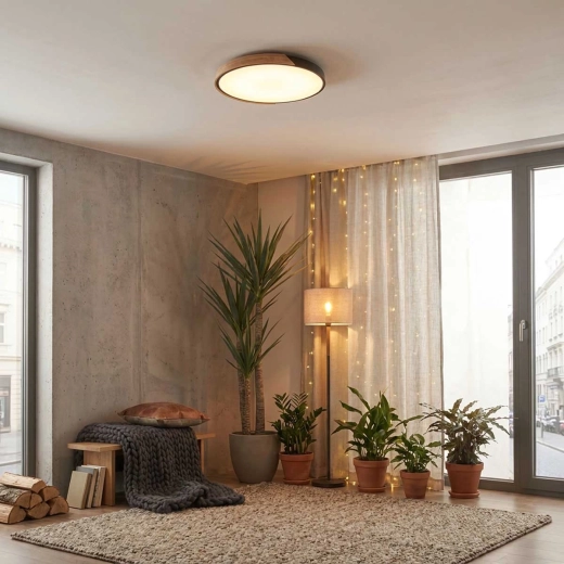 Oak + black metal design for modern interiors