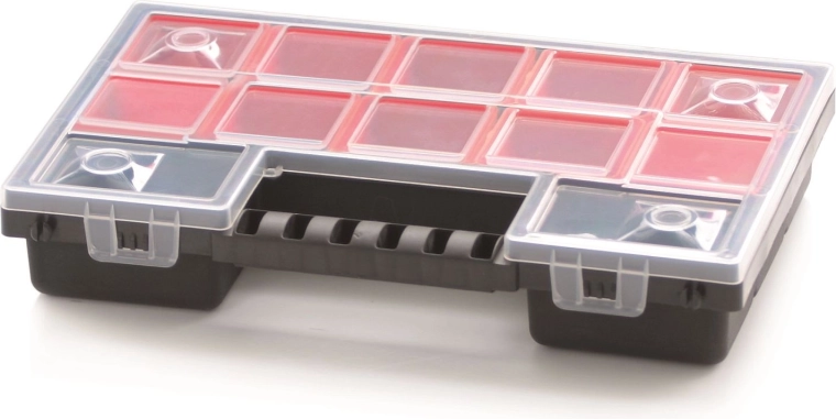 Plastic Organizer NORB 287×186×50 mm with 12 Removable Compartments