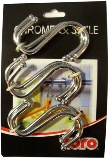 Toro stainless steel hooks, set of 6 pcs