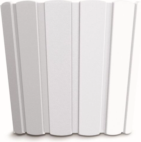 Plastic Flower Pot Boardee Basic 19.9 cm – White