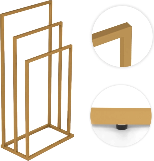 Stable metal frame and non-slip feet
