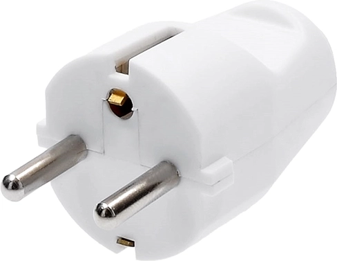 Solight straight plug (connector) IP20 white - 1 piece