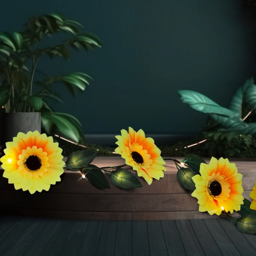 Magical sunflower decoration