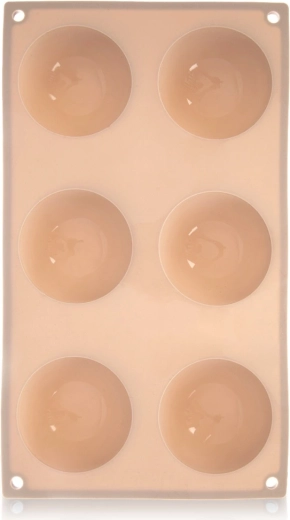 Silicone baking mold for hemispheres 28 × 16.5 cm, beige