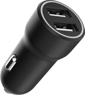 Двоен USB адаптер за кола 3.1 A, черен