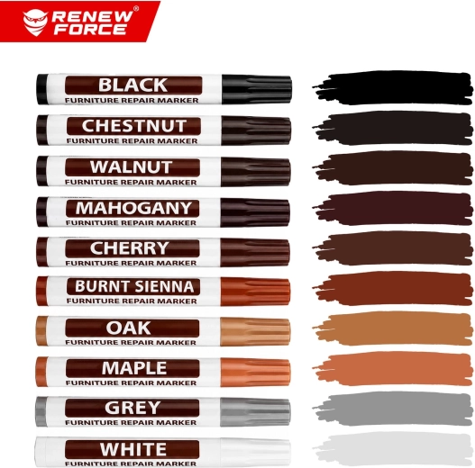 Ten shades for matching wood