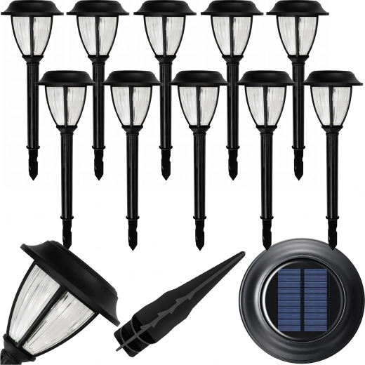 Solar LED lighting without cables