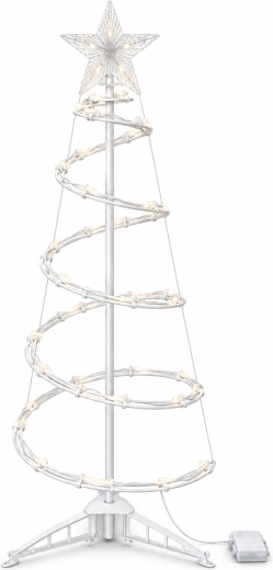 Spiral LED Christmas Tree with Star, 94 cm