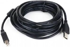 USB 2.0 A–B Cable with Ferrite Filter 3 m
