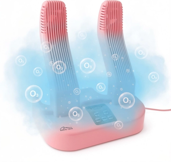 Ozone disinfection (O3) for fresher shoes