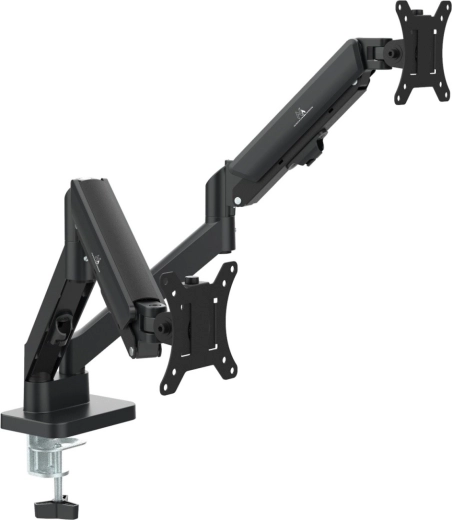 Dual monitor arm 17–32" with gas spring MACLEAN MC-134 (2–10 kg)