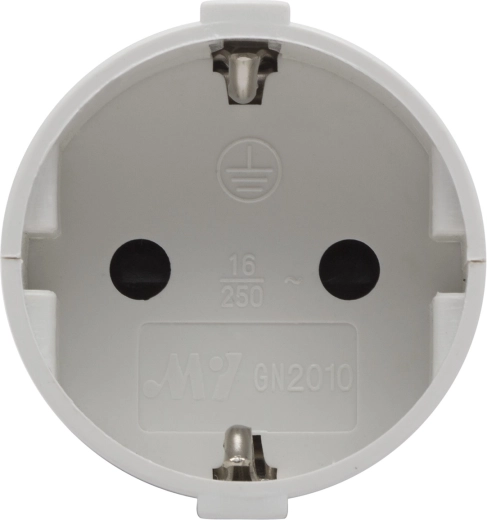 Schuko socket with protective contact