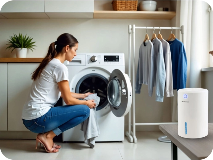 Faster indoor laundry drying