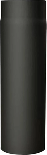 Димоотводна тръба 130 mm, дължина 500 mm, дебелина 1,5 mm, черна