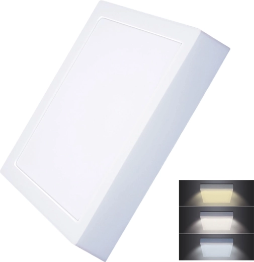 Solight surface-mounted LED mini panel square CCT 24 W 1800 lm
