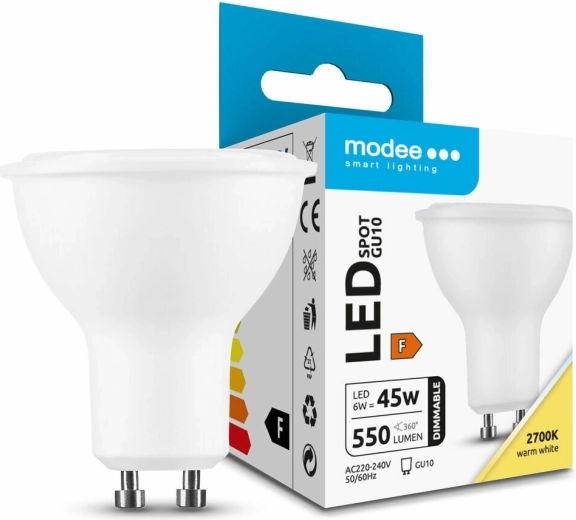 LED bulb GU10 6 W 550 lm warm white, dimmable