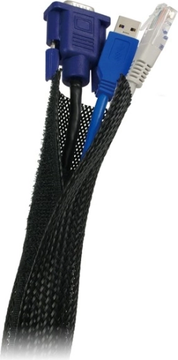 Flexible Cable Organizer, Black