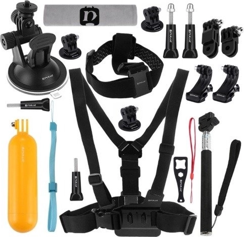 Puluz set of 20 accessories for action cameras (compatible with DJI OSMO ACTION and INSTA360)