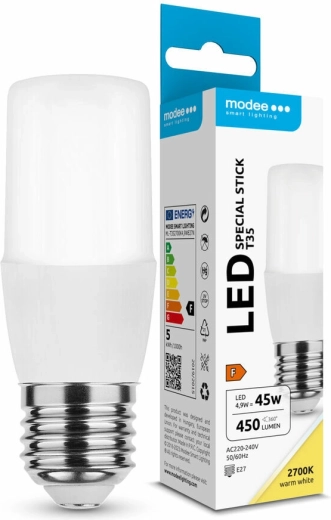 Modee Lighting LED Bulb Special Stick T35 4.9 W E27 warm white 450 lm