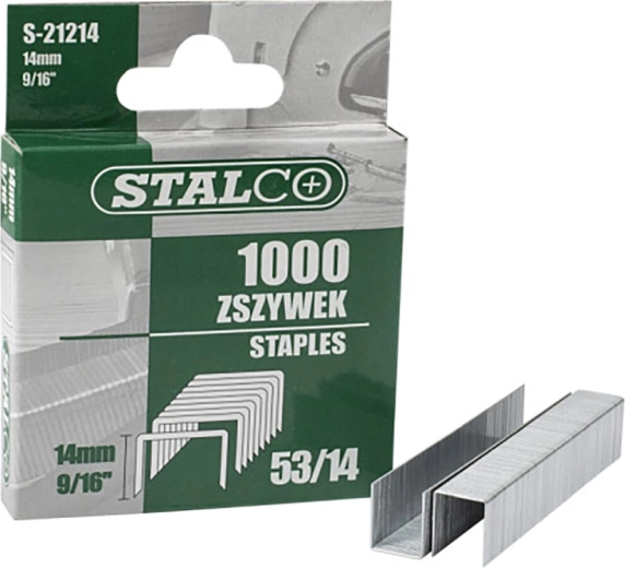 Скоби за телбод 14 мм тип A STALCO (1000 бр.)