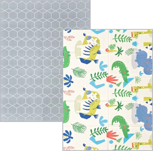 Nanna foldable double-sided play mat jungle 200 × 150 cm