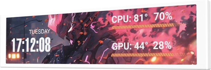 Darkflash V92 9,2" IPS монитор бял