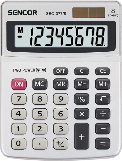 Sencor Desktop Calculator with Dual Power Supply