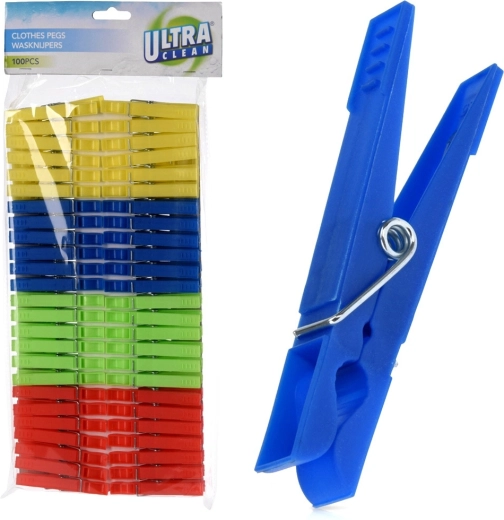 Пластмасови щипки за пране Ultra Clean 100 бр.