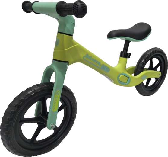 Balance Bike детско балансиращо колело (дървено колело без педали), лайм зелено