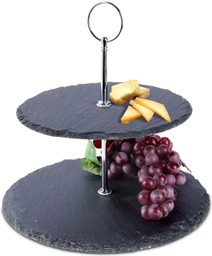 Two-tier slate stand 23 cm