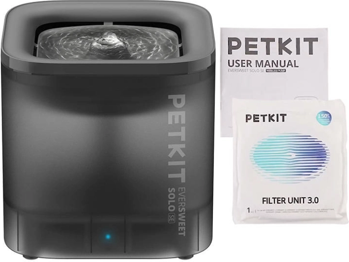 Фонтан за кучета и котки Petkit Eversweet Solo SE, тъмносив