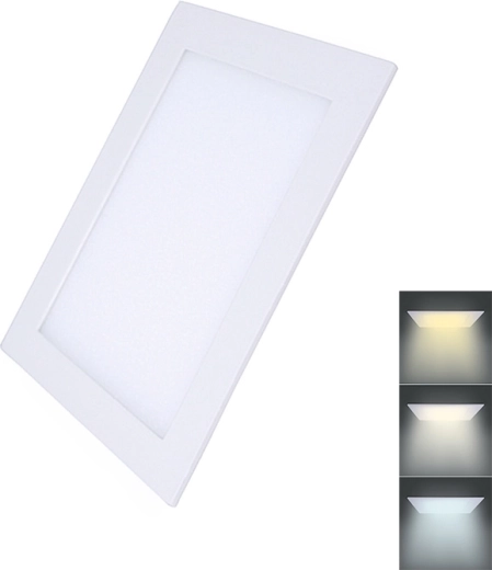 Solight LED мини панел за окачен таван, квадратен, CCT 18 W