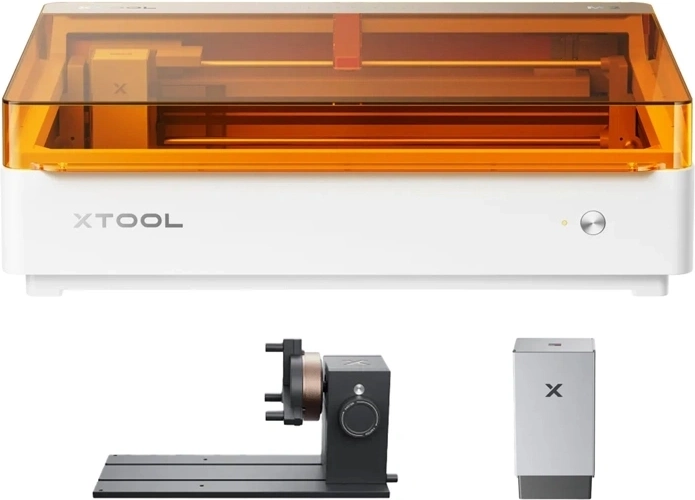 xTool M2 Deluxe 10 W лазерен гравьор и резачка с CMYK модул и ротационен комплект RA3 Lite