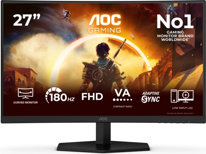 Геймърски монитор AOC Gaming C27G42FE 27" извит VA 180 Hz