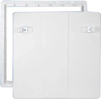 Inspection door 500 × 500 mm plastic white