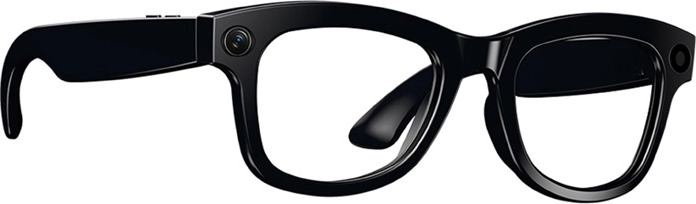 Discreet camera in the frame for first-person recording