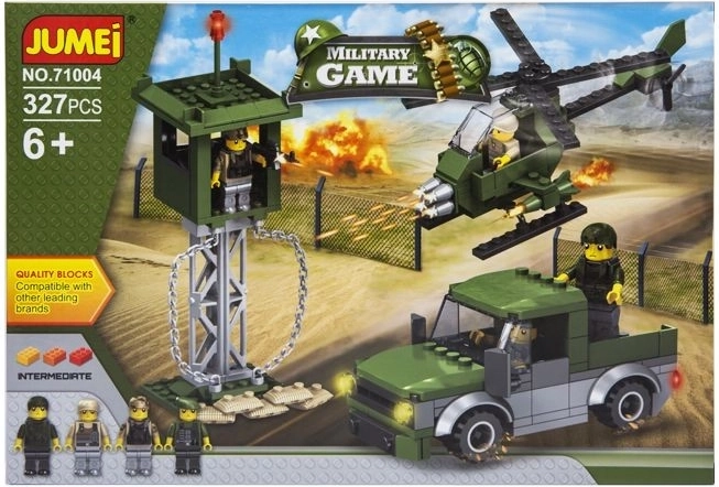 Jumei Military Game военен конструктор войници 327 части (38 × 26 см) - 1 брой