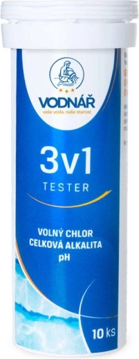 Тестови ленти 3 в 1 VODNÁŘ (10 бр.)