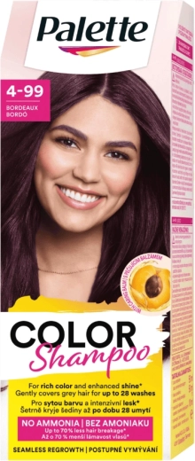 Palette Color Shampoo 4-99 бордо, 50 мл