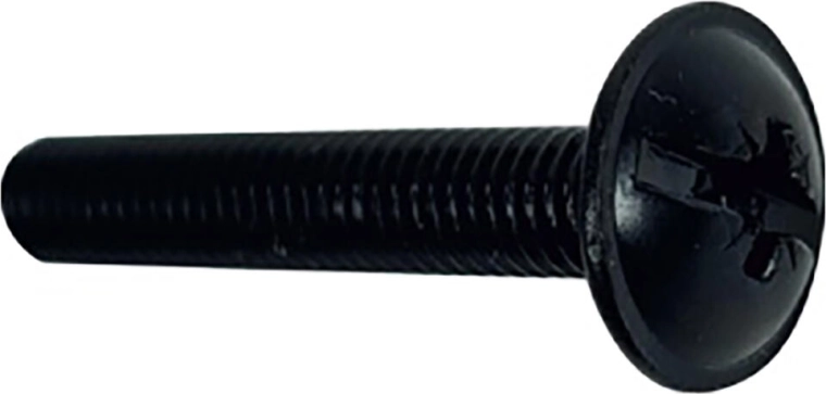 Винт с рамкова глава M4 × 20 черен (15 бр.)