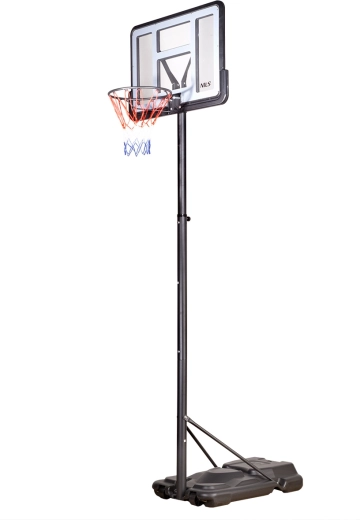 Mobile NILS basketball hoop with adjustable height