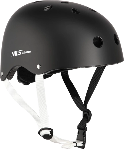 NILS Extreme MTW001 Helmet – black freestyle helmet – XS (48–52 cm)