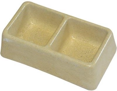 Бетонна двойна купичка за гризачи – малка, 165 × 90 × 50 mm